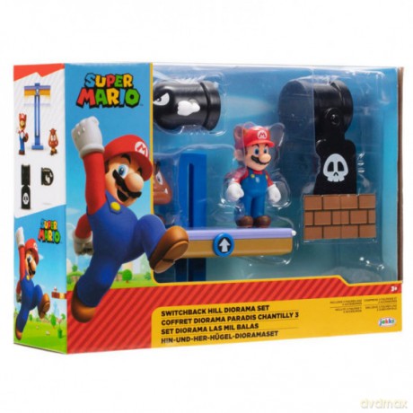 Nintendo Super Mario 2.5" Switchback Hill Diorama Set