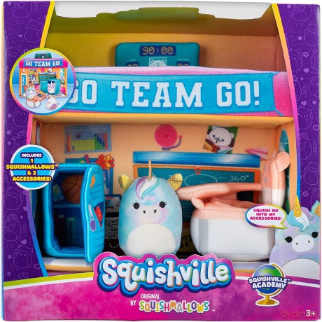 SQUISHMALLOWS - Medium Soft Playset (Squishville Academy)