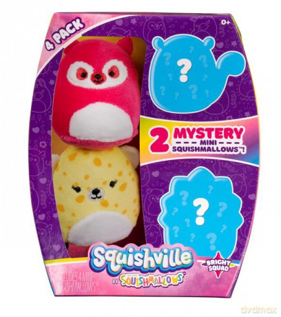 SQUISHMALLOWS - Mini Plush (Squishville Mini Squishmallow 4 Pack)(Bright Squad)