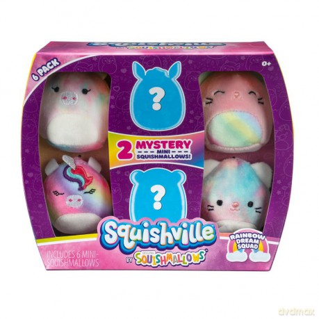 SQUISHMALLOWS - Mini Plush (Squishville Mini Squishmallow 6 Pack)(Rainbow Dream Squad)