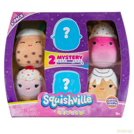 SQUISHMALLOWS - Mini Plush (Squishville Mini Squishmallow 6 Pack)(Sweet Tooth Squad)