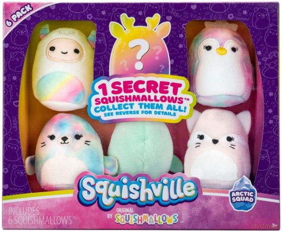 SQUISHMALLOWS - Plush (Squishville 6 Pack )(Arctic Squad)