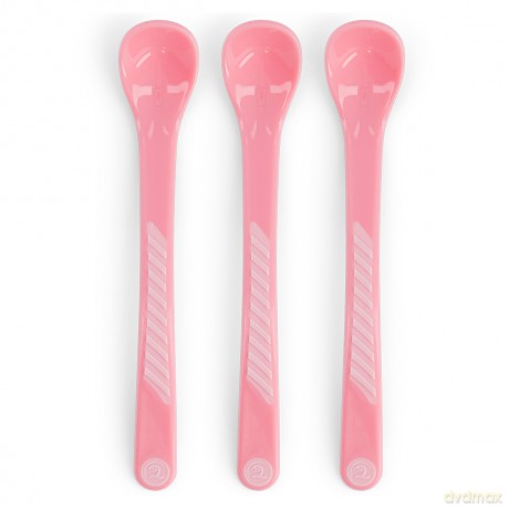 Twistshake 3x Łyżeczka 4m+ Pastelowo Różowa