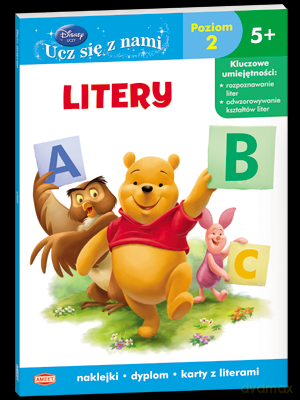 Kubuś Puchatek. Litery. Poziom 2, od 5 lat (Disney) [KSIĄŻKA]