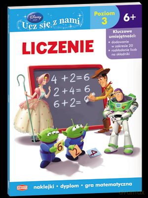 Toy story. Liczenie. Poziom 3, od 6 lat  (Disney) (Disney) [KSIĄŻKA]