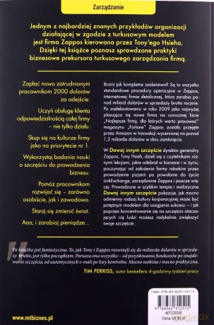 Dawaj innym szczęście - Tony Hsieh [KSIĄŻKA]
