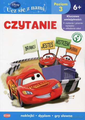 Auta. Czytanie. Poziom 3, od 6 lat (Cars) (Cars) (Disney) [KSIĄŻKA]