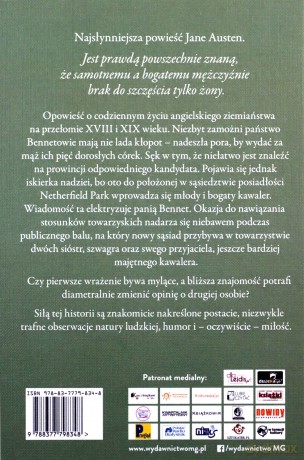 Duma i uprzedzenie - Jane Austen [KSIĄŻKA]