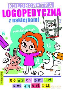 Kolorowanka logopedyczna z naklejkami 1 [KSIĄŻKA]