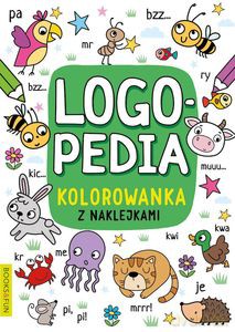 KOLOROWANKI NAKLEJANKI LOGOPEDYCZNE 4 [KSIĄŻKA]