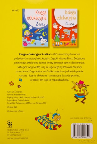 Księga edukacyjna 3-latka - Julia Śniarowska [KSIĄŻKA]