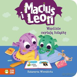 Maciuś i Leon wspólnie czytają książkę - Katarzyna Wierzbicka [KSIĄŻKA]