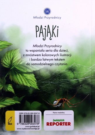 Młodzi przyrodnicy. Pająki - Patrycja Zarawska [KSIĄŻKA]