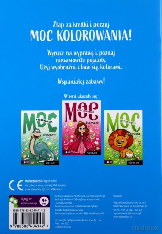 Moc kolorowania. Pojazdy [KSIĄŻKA]
