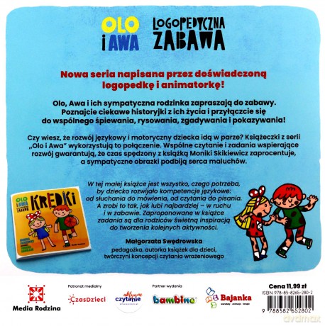 Olo i Awa. Logopedyczna zabawa. Plamki - Monika Skikiewicz [KSIĄŻKA]