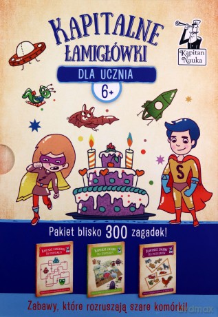 Pakiet: Kapitalne łamigłówki dla ucznia [KSIĄŻKA]
