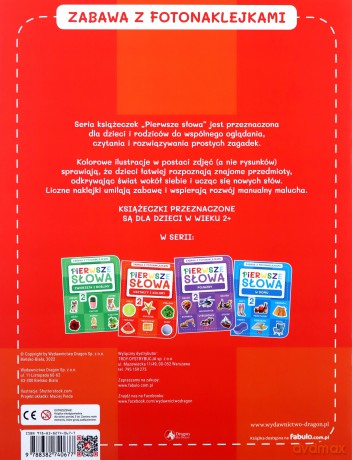 Pierwsze słowa. Zabawa z fotonaklejkami. Kształty i kolory [KSIĄŻKA]