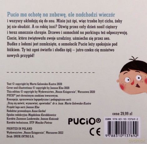 Pucio mówi dobranoc - Marta Galewska-Kustra [KSIĄŻKA]