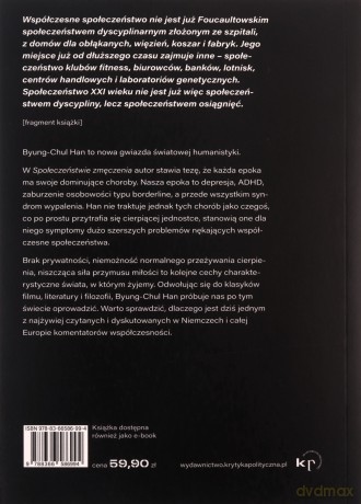 Społeczeństwo zmęczenia i inne eseje - Byung-Chul Han [KSIĄŻKA]