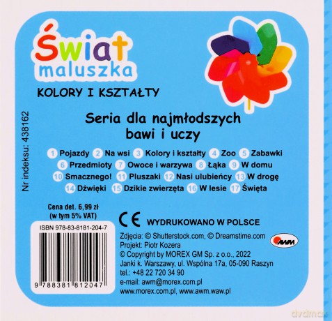 Świat maluszka. Kolory i kształty. Harmonijka [KSIĄŻKA]