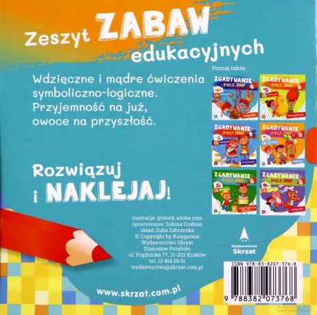 Zgadywanie-doklejanie. Kodowanie - Sabina Grabias [KSIĄŻKA]