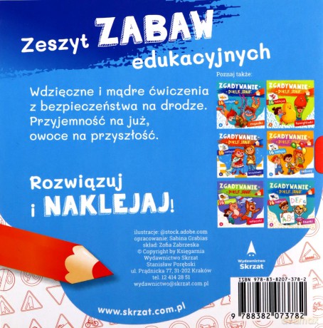 Zgadywanie-doklejanie. Znaki drogowe - Sabina Grabias [KSIĄŻKA]