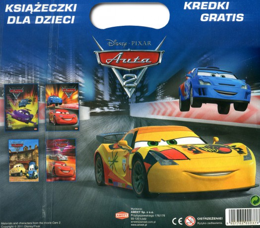 Auta 2 + kredki (Cars 2) (Disney) [4xKSIĄŻKA]