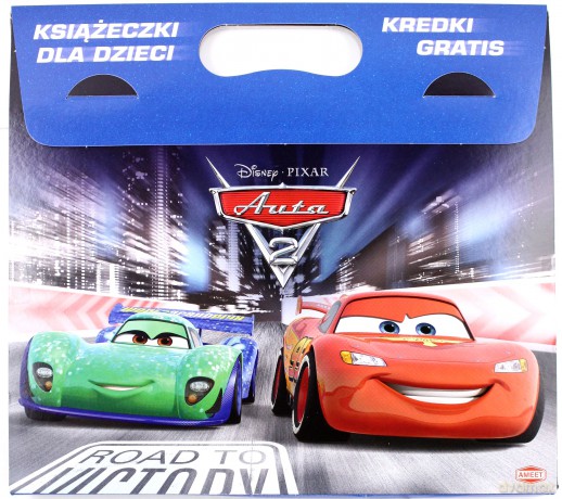 Auta 2 + kredki (Cars 2) (Disney) [4xKSIĄŻKA]
