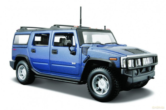 Model kompozytowy Hummer H2 SUV 2003 1/27 niebieski