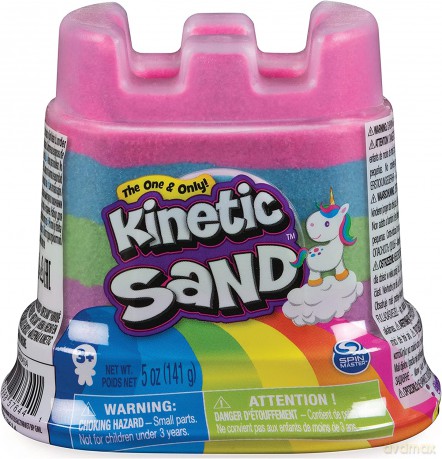 Piasek kinetyczny Kinetic Sand Mini Tęczowy Zamek