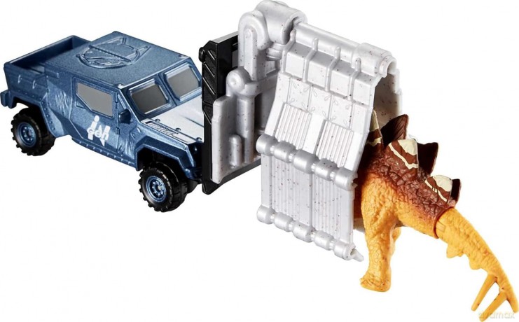 Pojazd Matchbox Jurassic World Transporter Dinozaurów Stegosaurus Claw Carrier