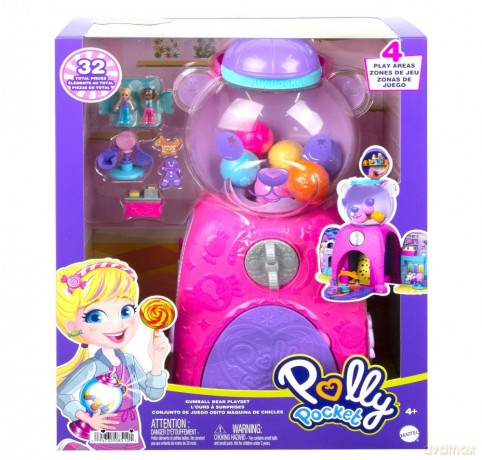 Zestaw figurek Polly Pocket Miś Automacik Superniespodzianki HJG28 [FIGURKA]