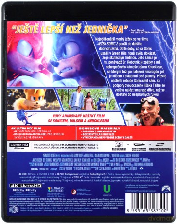 Sonic the Hedgehog 2 (Sonic 2. Szybki jak błyskawica) [Blu-Ray 4K]