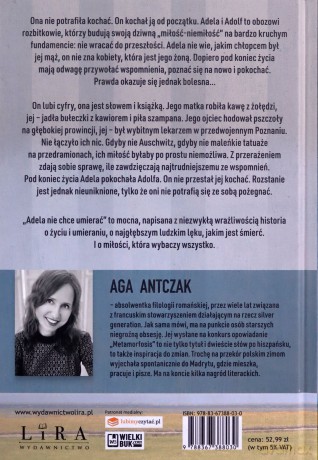 Adela nie chce umierać - Aga Antczak [KSIĄŻKA]