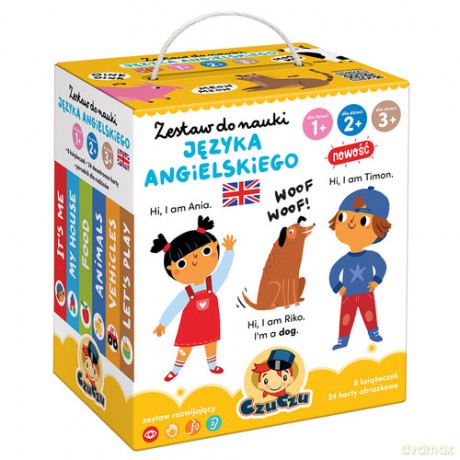CzuCzu Zestaw do nauki języka angielskiego dla dzieci 1, 2, 3 [KSIĄŻKA]