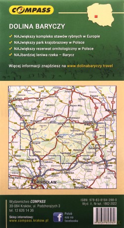 Dolina Baryczy Mapa turystyczna