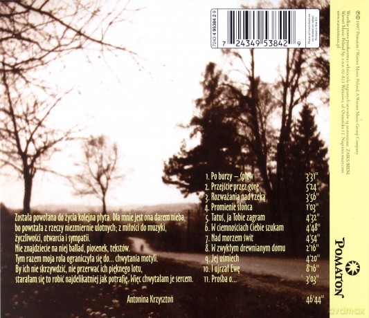 Antonina Krzysztoń: Każda Chwila [CD]