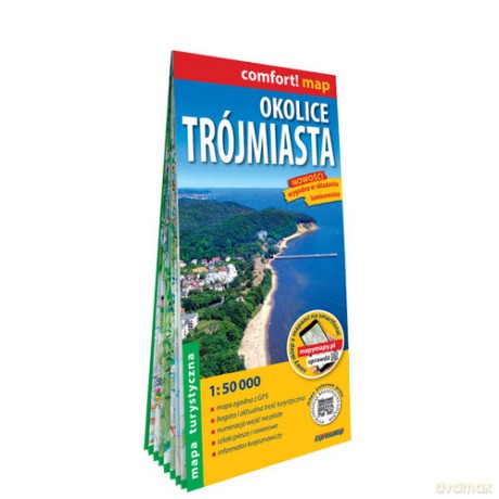 Okolice Trójmiasta laminowana mapa turystyczna 1:50 000