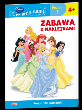 Księżniczka. Zabawa z naklejkami od 4 lat (Disney) [KSIĄŻKA]