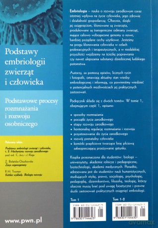 Podstawy embriologii zwierząt i człowieka (Tom 1) [KSIĄŻKA]