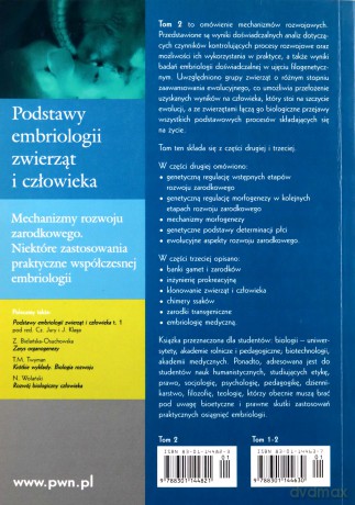 Podstawy embriologii zwierząt i człowieka (Tom 2) [KSIĄŻKA]