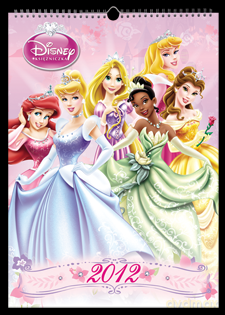 Kalendarz ścienny: Księżniczka (Disney) [KSIĄŻKA]