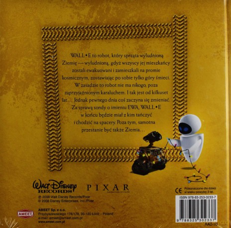 Walle (Wall-e) (Disney) [KSIĄŻKA]+[CD]