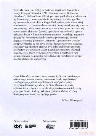 Wiersze Wybór - Piotr Mierzwa [KSIĄŻKA]