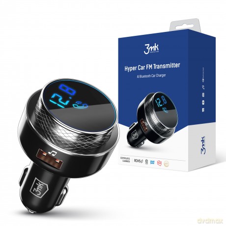 Transmiter 3mk Hyper Car FM LED Bluetooth 2x USB