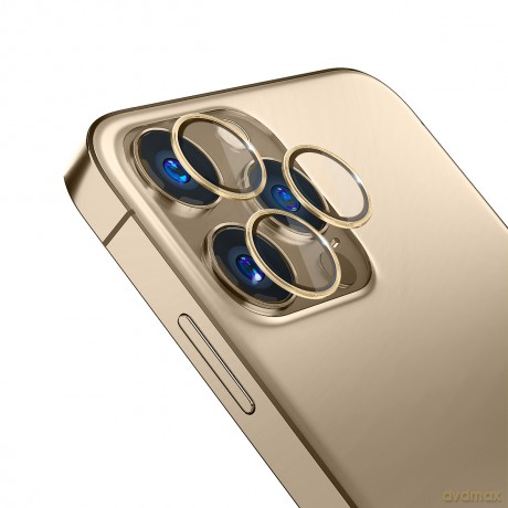 Ochrona na obiektyw aparatu do Apple iPhone 13 Pro/13 Pro Max - 3mk Lens Protection Pro Gold