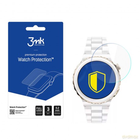 Huawei Watch GT 3 Pro Elegant 43mm - 3mk Watch Protection v. FlexibleGlass Lite