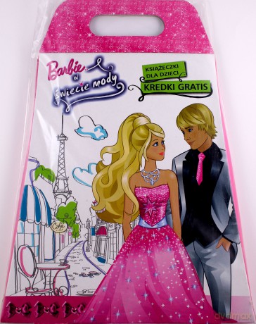 Barbie w świecie mody + kredki [KSIĄŻKA]