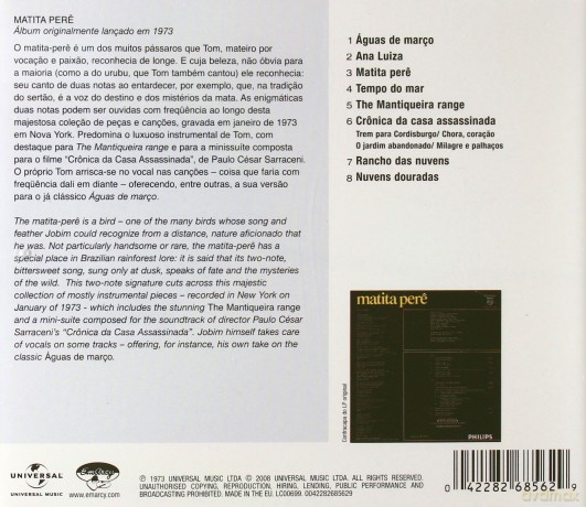 Antonio Carlos Jobim: Matita Pere [CD]