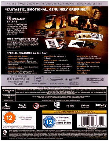 Batman - Początek (steelbook) [Blu-Ray 4K]+[Blu-Ray]